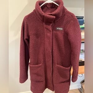 Columbia Women's Deep Red Teddy Jacket